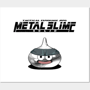 Metal Slime Solid - Black Posters and Art